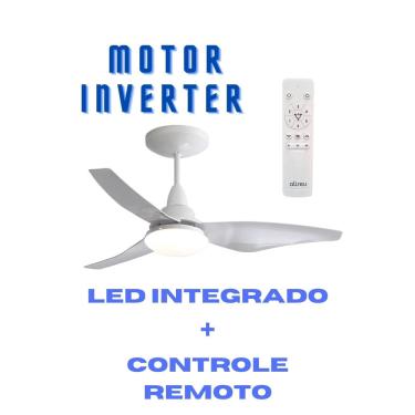 Imagem de Ventilador De Teto Aliseu Taurus Motor Inverter Led Embutida