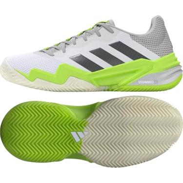 Imagem de adidas Tênis feminino Barricade 13 Clay, Branco/ferro metálico/limão lúcido, 38