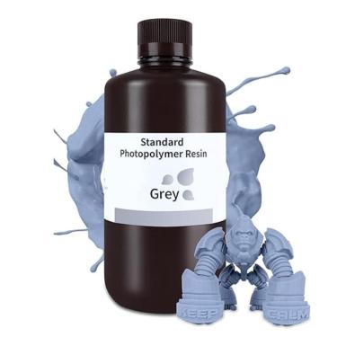 Imagem de Resina de impressora 3D elegoo Standard Grey 1000g para impressora 3D lcd