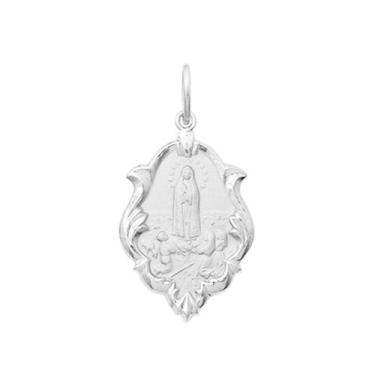Imagem de Medalha Prata de Lei 925 Pequena Ornato Nossa Senhora de Fatima - 08 -
