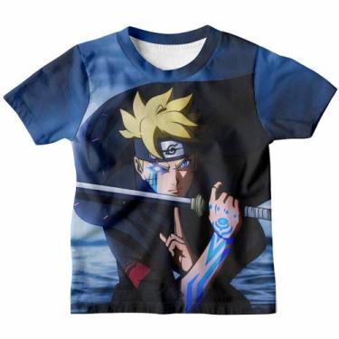 Imagem de Camiseta Infantil Menino Camisa Estampa Naruto Boruto 3D - Efect, 1