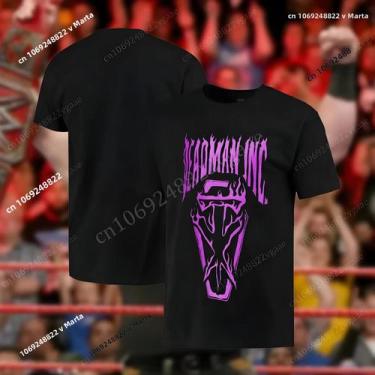 Imagem de Verão 2024 Vintage Algodão Wrestling Camiseta O Undertaker Boxe Campeã