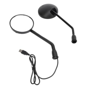 Imagem de Espelho Retrovisor Motocicleta Dashcam, Anti-vibração, Espelho Retrovisor para Motocicleta Com Câmera ângulo Amplo 140 °, Câmera Painel Motocicleta Com Gravação Cíclica 1080P 32GB