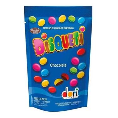 Imagem de Kit c/ 3 Disqueti Chocolate Confeitado Dori 120g