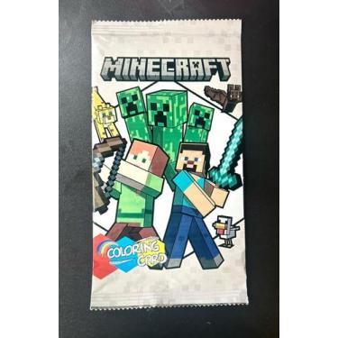 Imagem de Envelope com cards para colorir minecraft