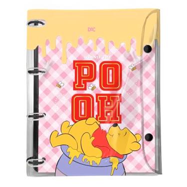 Imagem de DAC - Caderno Argolado Universitário PVC Cristal com 192 Folhas Fechamento em Botão - Pooh