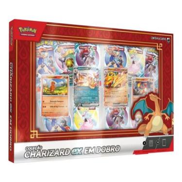 Imagem de Box Pokémon Coleção Charizad Ex Em Dobro Card Tcg 10 Booster - COPAG