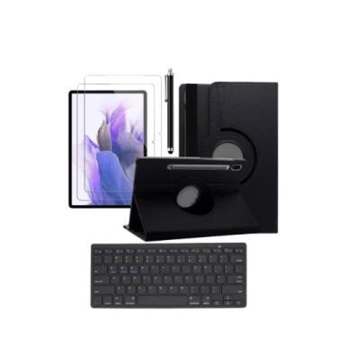 Imagem de Kit Capa + Teclado E Película + Caneta Para Tablet Galaxy S7 Fe 12.4 -
