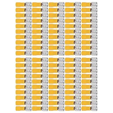 Imagem de Terminal de Fio Isolado Com Design de pá, Materiais de Cobre e Pvc, Corrente 24a, Evita Bifurcação de Fio, Equipamento Elétrico, Automação Industrial, 100 Peças