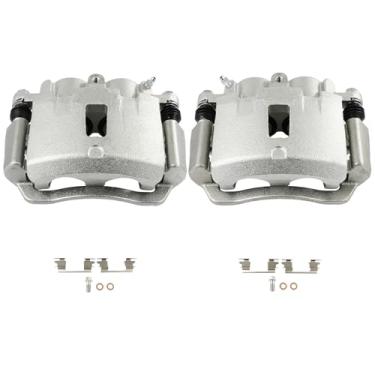 Imagem de SCITOO 18B4934 18B4935 Pinças de freio a disco traseiro esquerdo e direito com suporte apto para Chev para Express 2500 2003-2020, para GMC para Savana 3500 2003-2020, pistões duplos