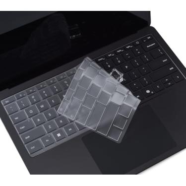 Imagem de CaseBuy Capa de teclado ultrafina transparente para laptop Microsoft Surface 2023-2019 6, 5, 4, 3, 33.0 cm e 38.1 cm e 38.1 cm (Não serve para Surface Laptop 7 de 13,8 e 15 polegadas) 2024-2025