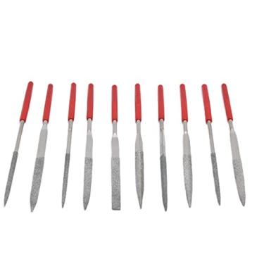 Imagem de Conjunto de Limas de Agulha de 10 Unidades, Resistente, Durável, Confortável, Moldagem, Metal Macio, Madeira, Plástico, Equipado Com Saco de PVC, Modelagem Completa, Escultura e