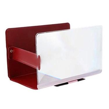 Imagem de Lupa Ampliadora Celular Presente Namorados Vermelho Nº5