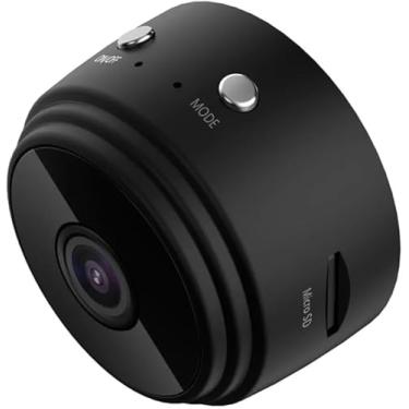 Imagem de Mini Câmera Espiã WiFi 1080p De Segurança Magnética Sem Fio Casa Inteligente Bateria 150mAh De emergencia Suporta Cartão 128GB Base 360° Acessórios e Carregador USB