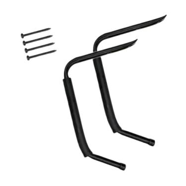 Imagem de menolana Suporte de armazenamento para caiaque, gancho de armazenamento para caiaque, suporte de berço suspenso, cabide portátil para canoa, prancha de stand, Preto