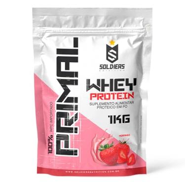 Imagem de Whey Protein Primal 1Kg - Importado - Soldiers Nutrition Sabor:Morango