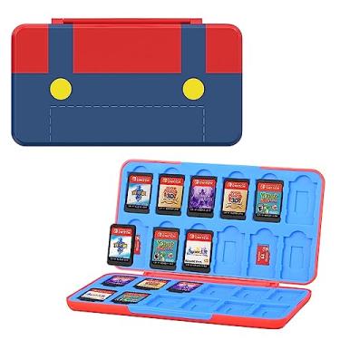 Imagem de VGBUS Capa Para Jogos Switch Compatível Com Nintendo Switch/Oled/Lite. Suporte Cartões 24 Unidades. (Mario)