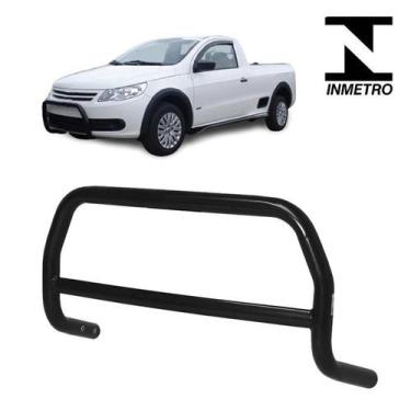 Imagem de Parachoque Quebra Mato Saveiro 2010 2011 2012 2013 Preto - CCF