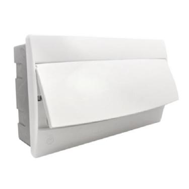 Imagem de Caixa Disjuntor 12/18 Embutir C/ Tampa Branca - BetPlasticos