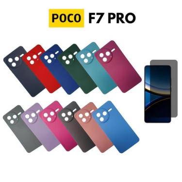 Imagem de Capinha + Pelic. Vidro Privativa Compatível Para Poco F7 Pro - Db