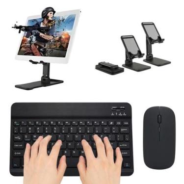 Imagem de Kit Teclado E Mouse + Suporte Para Xiaomi Redmi Pad 2 - 2025 - Star Ca