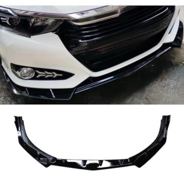 Imagem de Para CRIDER 2022-2024 Car Front Bumper Lip Splitter Difusor Spoiler Body Kit Gloss Black Bumper Lip Modification Part (Preto brilhante)