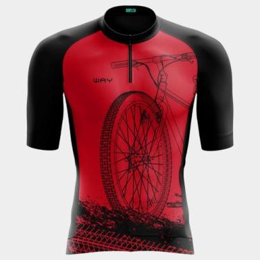 Imagem de Camisa de Ciclismo Masculino Manga Curta Proteção Uv Bolsos Traseiros 