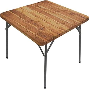 Imagem de Toalha de mesa oval elástica de madeira, estampa de textura de prancha de madeira, para decoração de mesa de jantar de cozinha, piquenique ao ar livre, serve para mesa de 122 x 182 cm