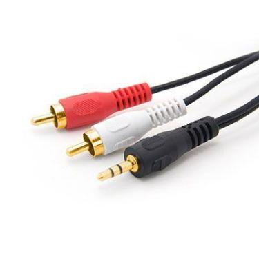 Imagem de Cabo P2st X 2 Plug Rca Dourado 1,50m Star Cable - StarCable