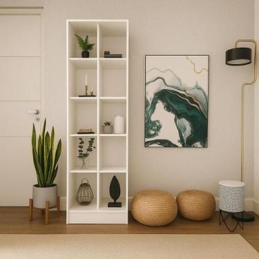 Imagem de Armário Colmeia Multiuso Com 10 Nichos Prateleira Expositor Livreiro O