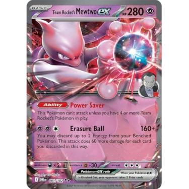 Imagem de Pokemon - Team Rocket's Mewtwo ex - 081/182 - Destined Rivals - Double Rare - Single Card