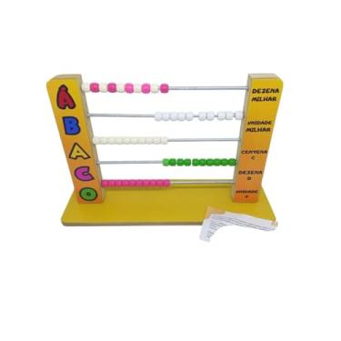 Imagem de Abaco Pedagógico de Madeira | Brinquedo Educativo para Contagem