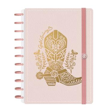 Imagem de Caderno de Disco Inteligente Iscool G+ Gabi Saiury Boiadeira Rosa