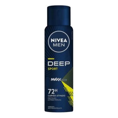Imagem de Desodorante Aerossol Deep Sport MaxxTech Carvao Ativado - Nivea