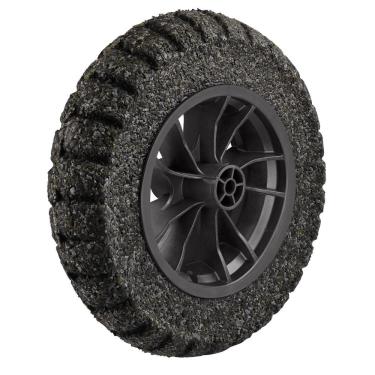 Imagem de Pneu Maciço Tramontina Em Borracha Macia Com Roda Plástica 8 Polegada Para Carrinho De Mão