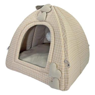 Imagem de Cama Toca Pet Grid Conforto Estilo Premium Cachorro Gato - Amour Pet, 