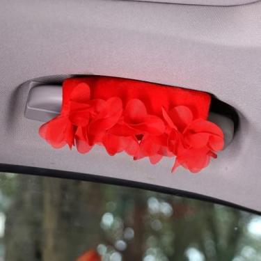 Imagem de MINGZAIQIPEI 2 peças de capa de alça de carro, lindas pétalas de renda, luvas de aderência de carro, capa de puxador de porta interna, protetor de alça acessórios interiores automotivos (10)