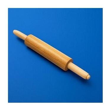 Imagem de Rolo de Massa em Madeira  Ideal para Pães, Pizza, Macarrão e Confeitar