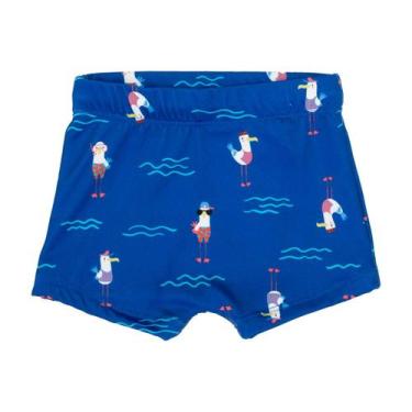 Imagem de Sunga Boxer Malha UV com Cordão Interno Menino Praia - Fofotinhos, Gai