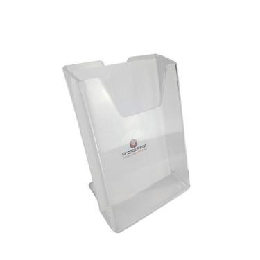Imagem de Display Expositor Porta Folder A6 (10,5cm x 15cm) Modelo de mesa em Ac