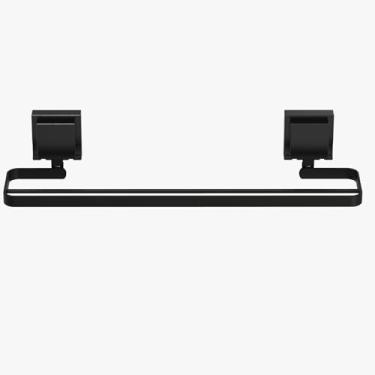 Imagem de Fassin Shop, Porta Toalha Suporte Toalheiro Com Ventosa Duplo Preto F.Max