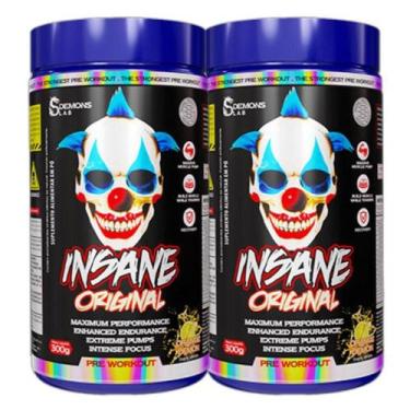 Imagem de Kit 2X Pre Treino Insane Orange 300G - Demons Lab