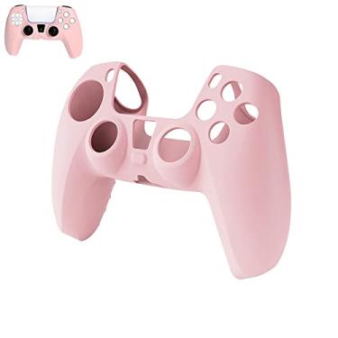 Imagem de Peziang Capa protetora de silicone ultrafina e ergonômica para controle sem fio para PlayStation 5 DualSense