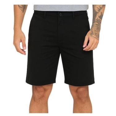 Imagem de Bermuda Masculina Vih Triny Preta Social e Casual com Bolso Faca Versá