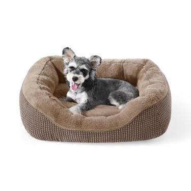 Imagem de INVENHO Cama para cachorro pequena, lavável, ortopédica, calmante, durável, para animais de estimação, com fundo antiderrapante
