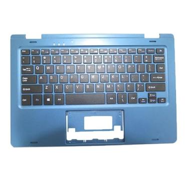 Imagem de Laptop Azul PalmRest e Teclado Para Gateway MB2455030 YJ-1029 Inglês EUA Sem Touchpad