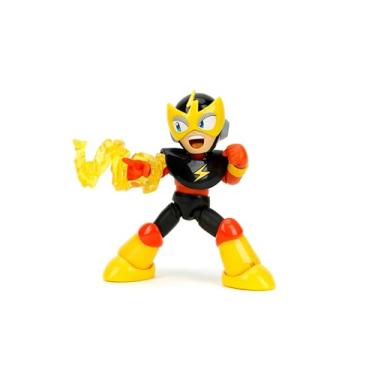 Imagem de Jada Toys Mega Man 4" Elec Man - 1:12 Scale Action Figure, Wave 2 – Over 15 Points of Articulation, Alternate Hands & Head, Lightning Bolt Accessory