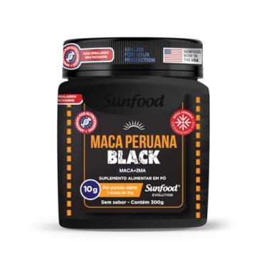 Imagem de MACA PERUANA BLACK (MACA+ZMA) 300G SUNFOOD EVOLUTION