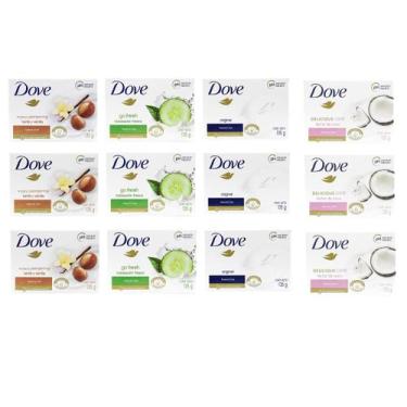 Imagem de Sabonete Dove Beauty Bar Go Fresh Shea Butter Leite de Coco 135g