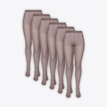 Imagem de Kit 6 Pares de Meias Calças Lupo Loba Invisível 05870-001, Carbono, G